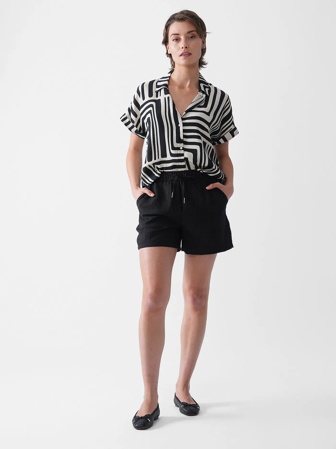 OPUS | Shorts MELANE | schwarz